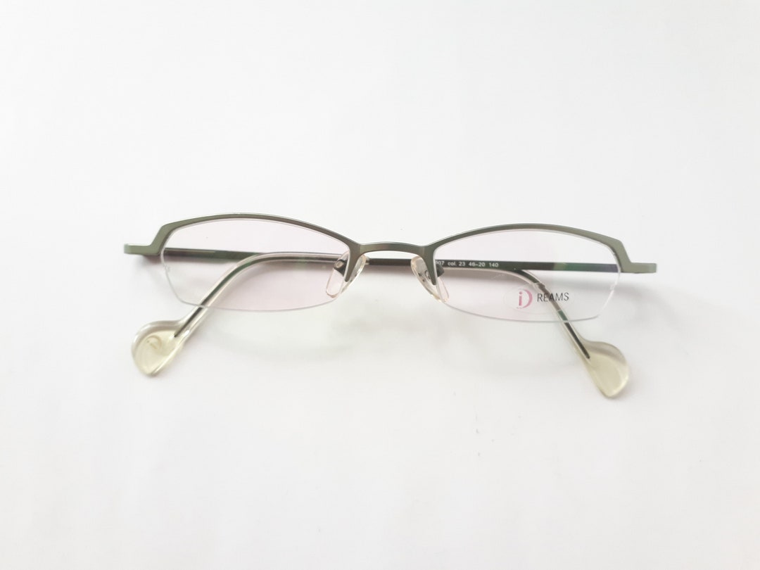 Monture De Lunettes I Dreams 8005 - Vert - Métal - Démi-monture Ovale - Unisexe - Neuve
