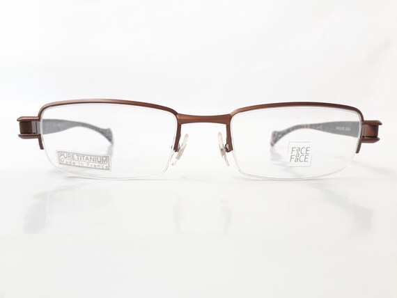 Face a Face Patch eyeglasses copper rectangle wom… - image 3