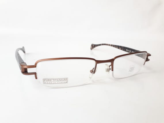 Face a Face Patch eyeglasses copper rectangle wom… - image 7