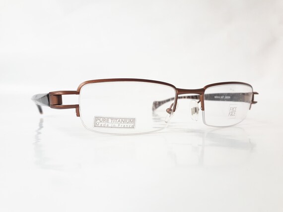 Face a Face Patch eyeglasses copper rectangle wom… - image 4