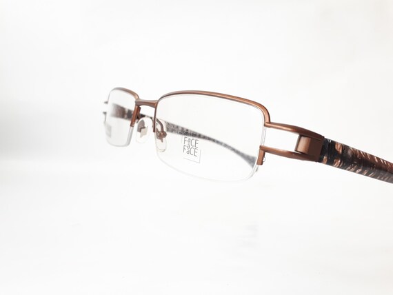 Face a Face Patch eyeglasses copper rectangle wom… - image 2