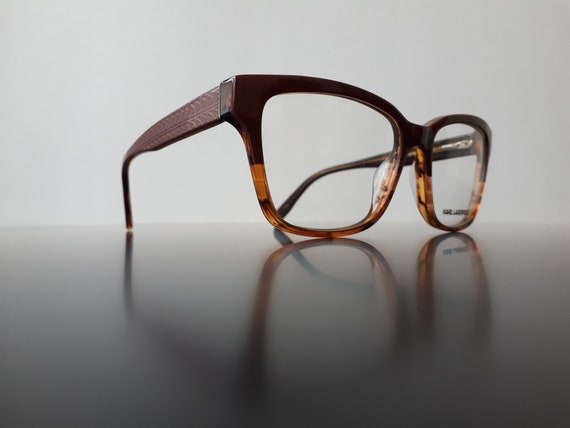 Karl Lagerfeld 919 eyeglasses brown colored butte… - image 4