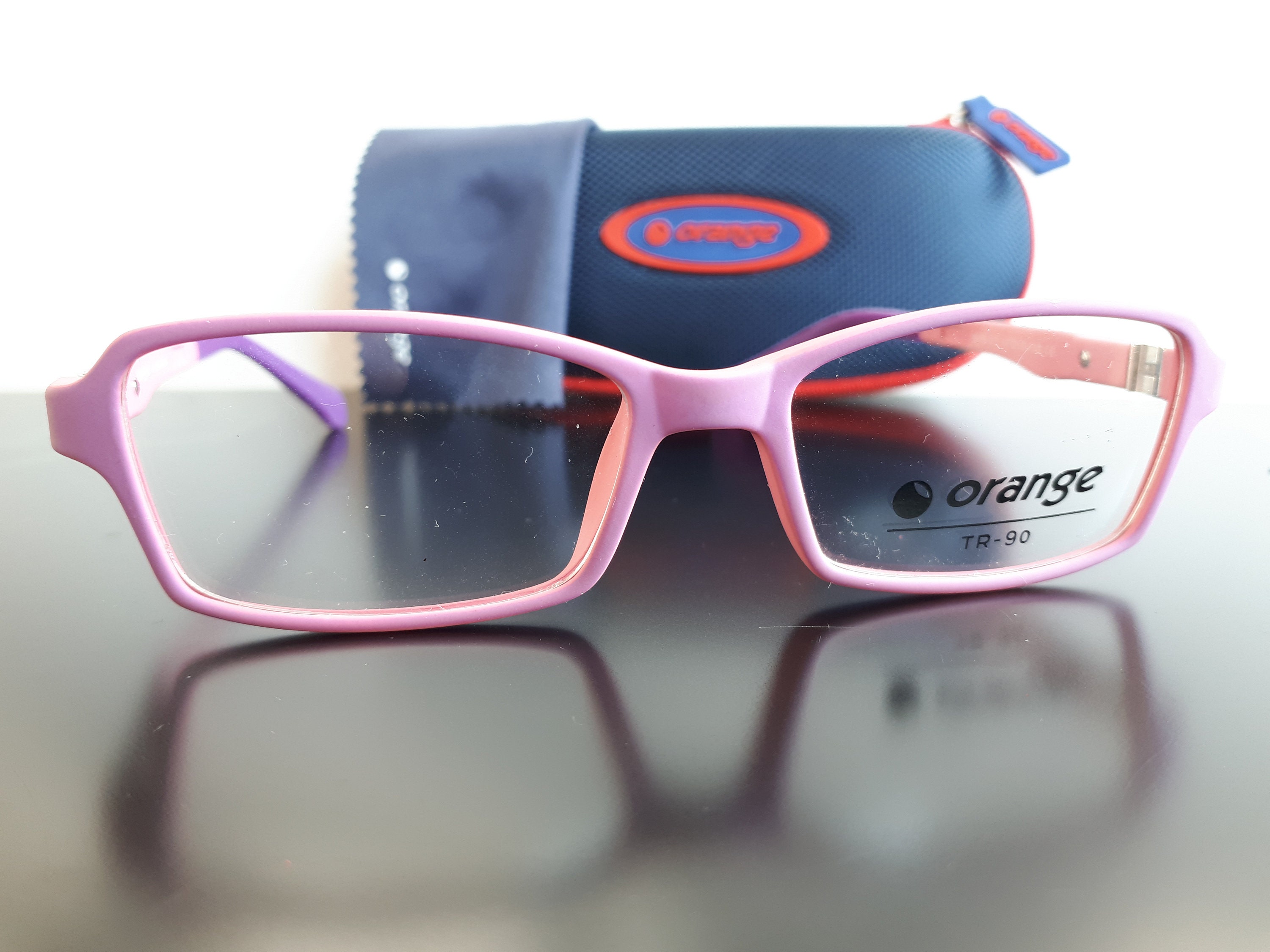 Pink Narrow Children Tr 90 Spectacle Frame Orange By Bergman Etsy Ireland