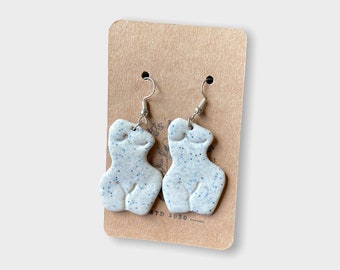 Body positive Vitiligo handmade boob earrings