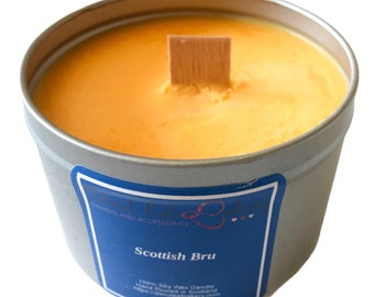 Scottish Bru Highly Fragranced Vegan Soy Wax Candle, Irn Bru