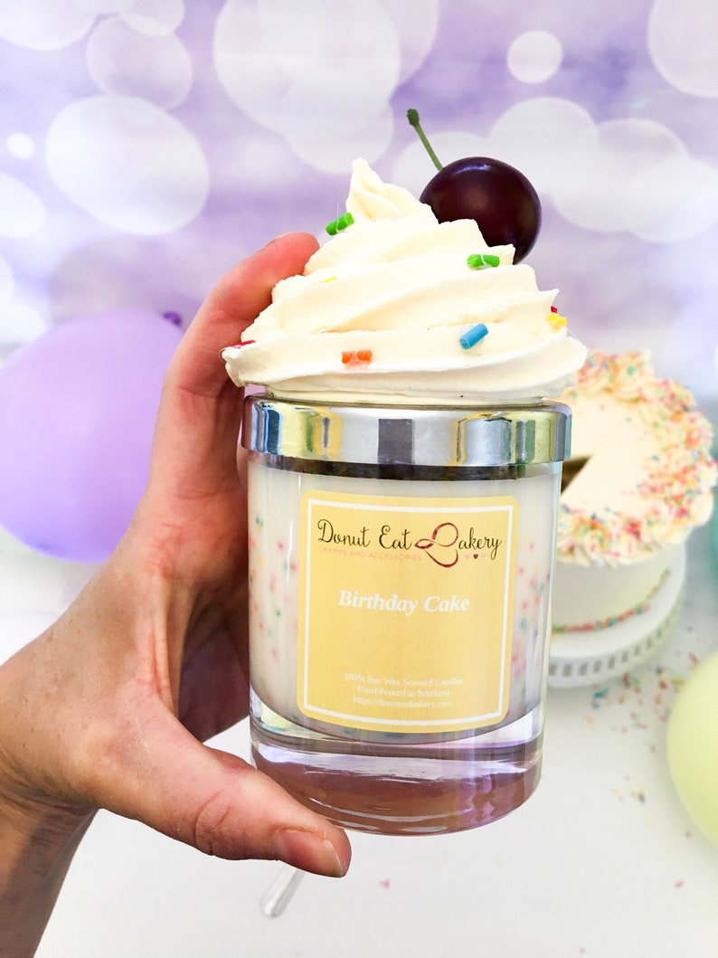 Birthday Cake Scented Candle Etsy