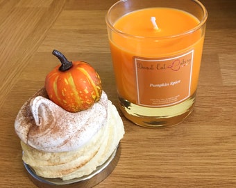 Pumpkin Spice Candle, Cupcake Candle, Sterk Geparfumeerd, Herfst Geuren, Herfst Geuren, Pittige Kaarsen, Halloween