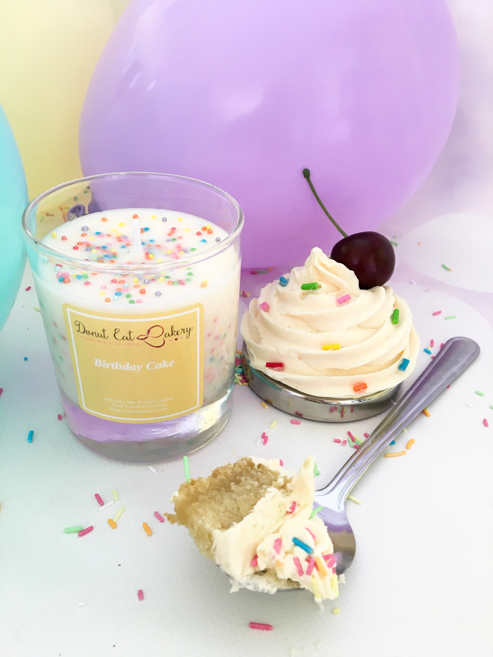 Birthday Cake Scented Candle Etsy
