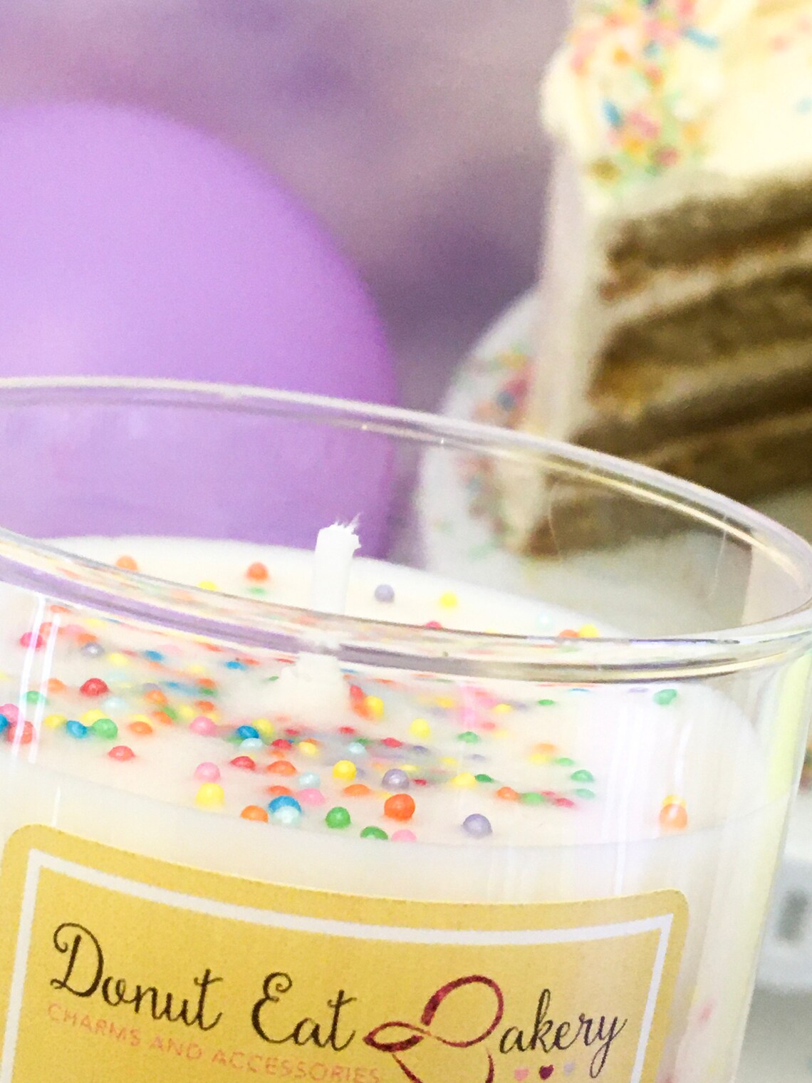 Birthday Cake Scented Candle Etsy