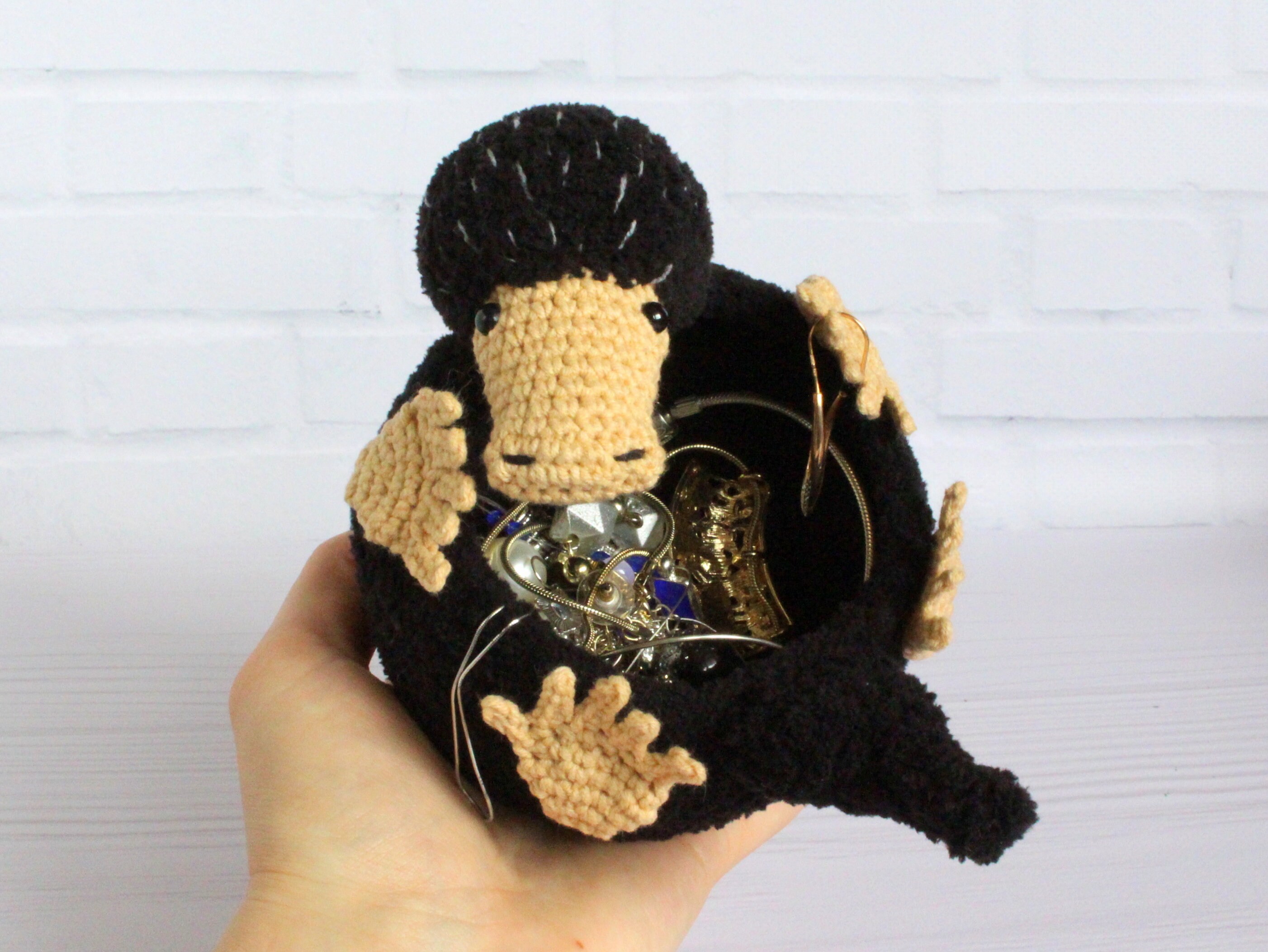 Niffler Jewelry Box Nifler Crochet Pattern Earrings Ring Etsy