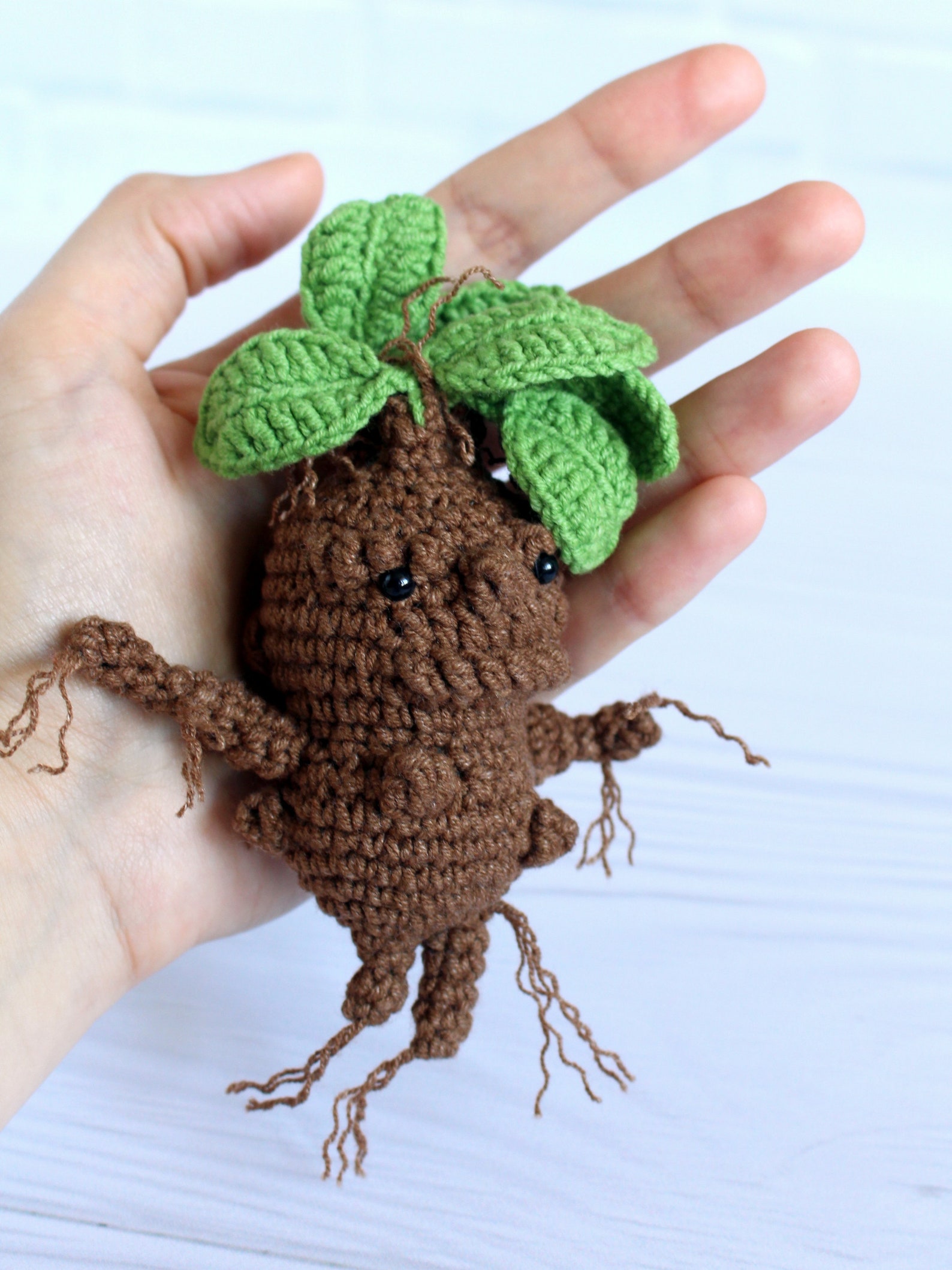 Mandrake Keychain Crochet Pattern Screaming Baby Mandragora Etsy UK