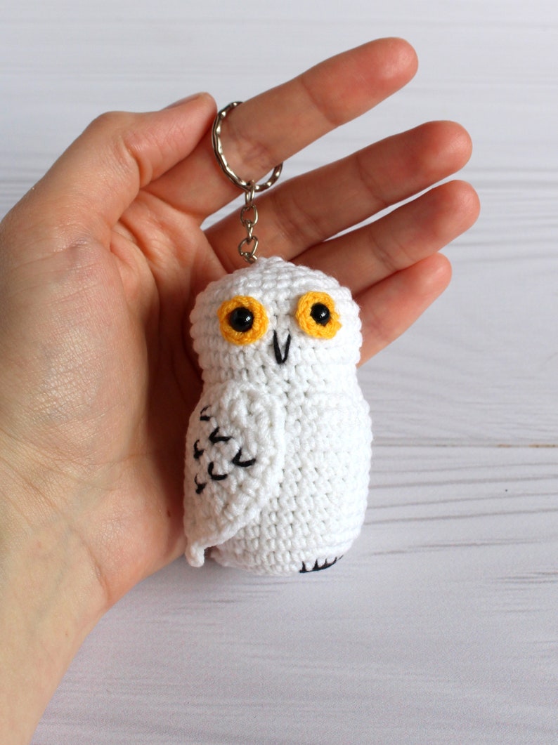 Hedwig Plush Keychain Crochet Pattern Hedwig Owl Hedwig Fabric Etsy