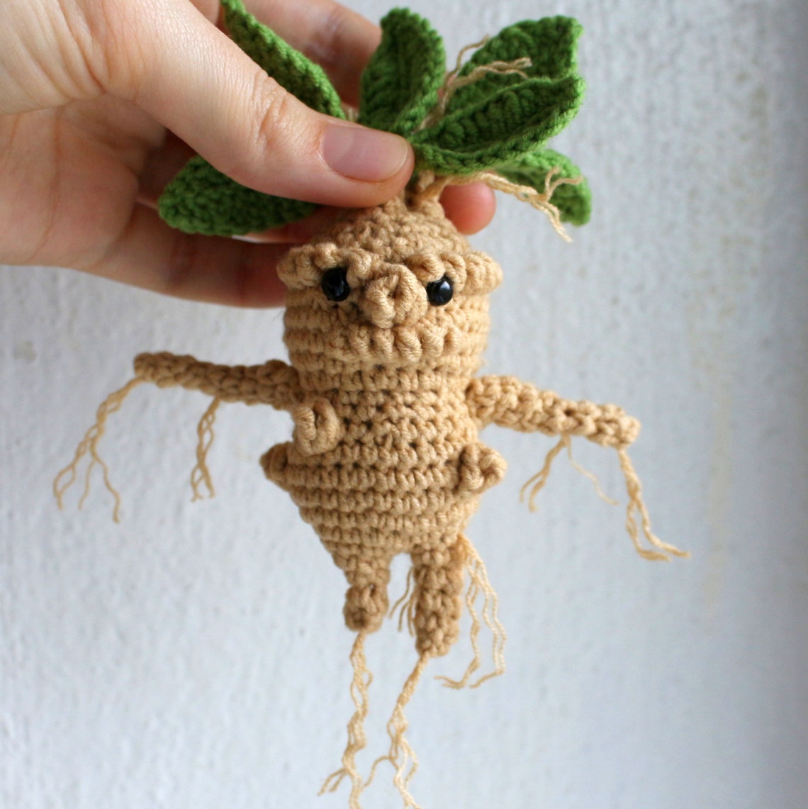 Mandrake Keychain Crochet Pattern Screaming Baby Mandragora Etsy UK