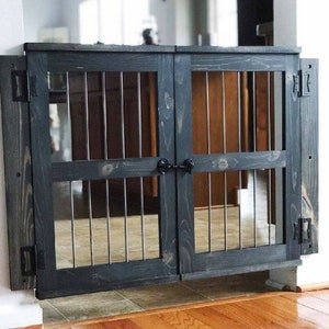Dutch Door Dog Gate | Barn Door Baby Gate | Pet Gate Dog Furniture | Wood Room Divider
