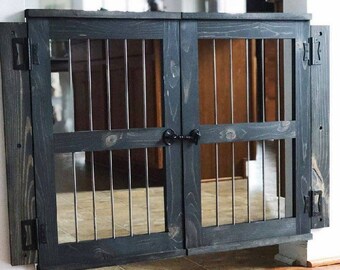 Dutch Door Dog Gate | Barn Door Baby Gate | Pet Gate Dog Furniture | Wood Room Divider