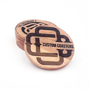 Custom Acacia Wooden Coaster - HC004