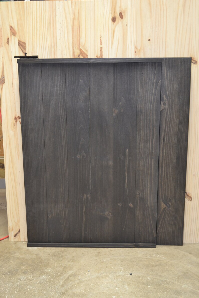 Rustic Dog Gate Baby Gate Pet Gate Barn Door Style W Side Etsy