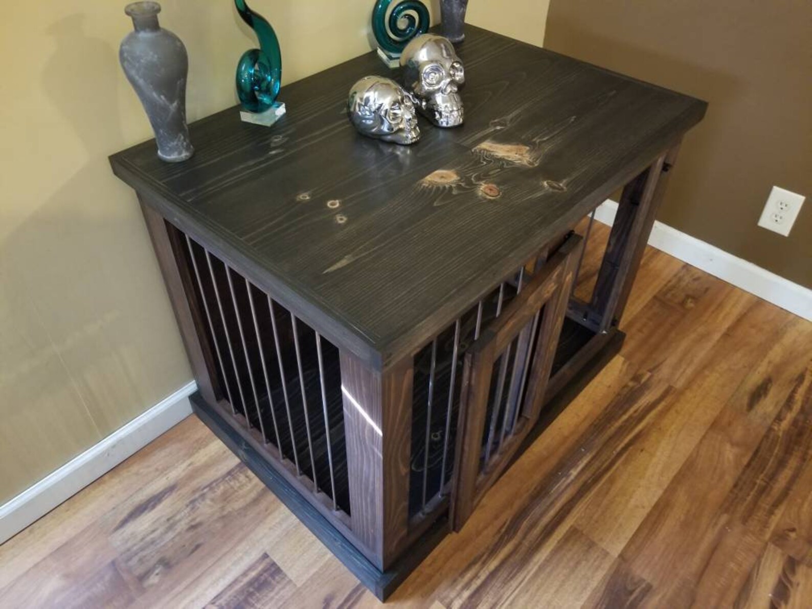 Medium dog crate furniture Dog kennel furniture Etsy