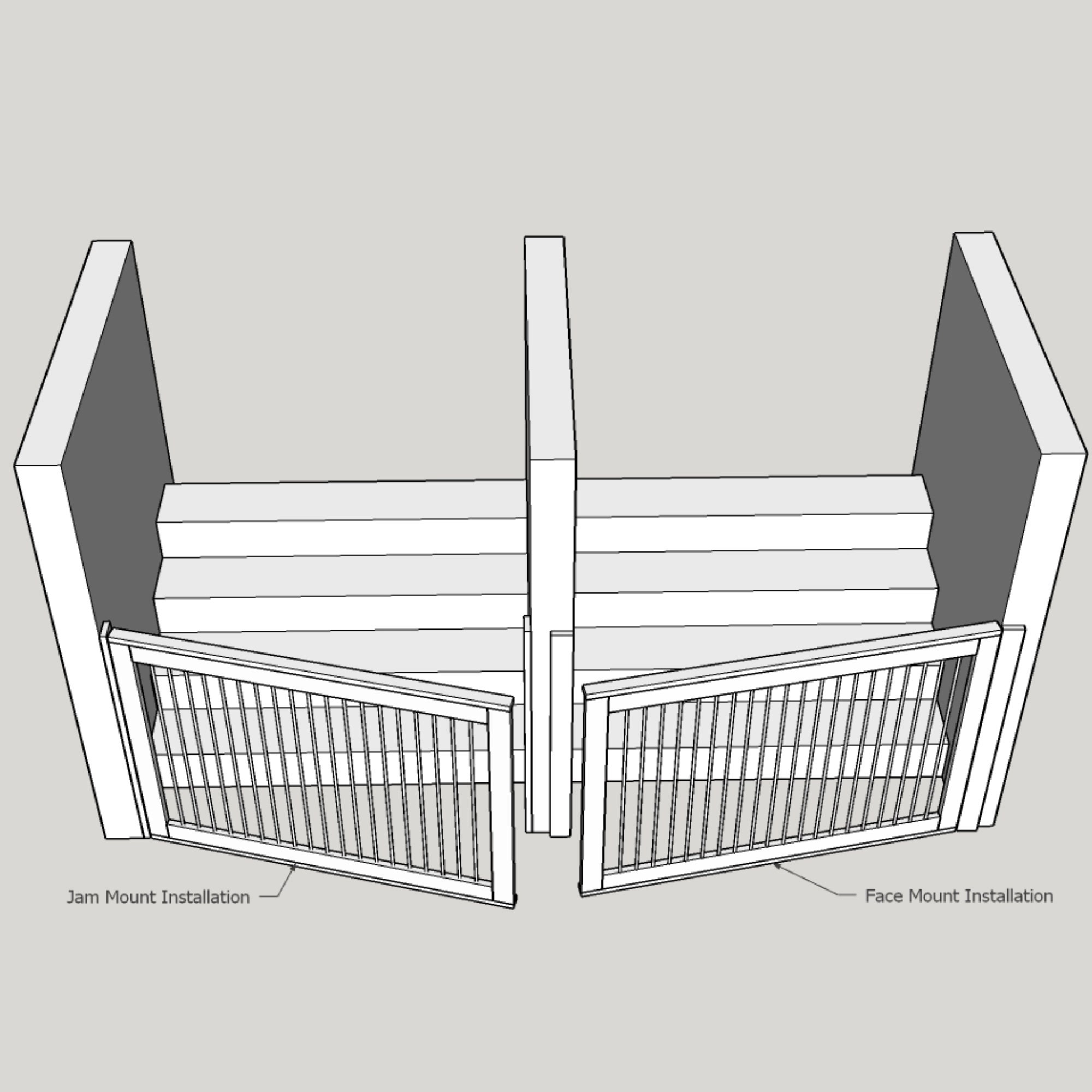 Custom Dog Gate for Stairs Farmhouse Dog Gate for Doorway Etsy