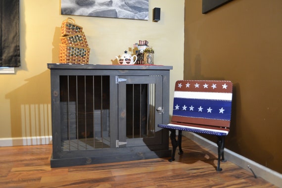 Large Dog Kennel Furniture Dog Crate Furniture Etsy