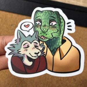 Beastars Legoshi and Gosha Sticker