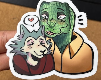 Beastars Legoshi and Gosha Sticker