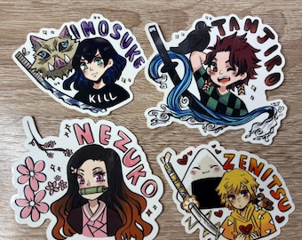 Demon Slayer Anime Stickers - Discounted Set