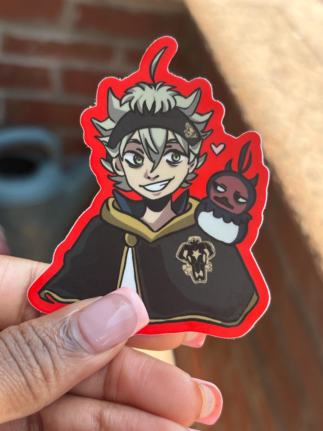 Black Clover Asta Sticker - Etsy