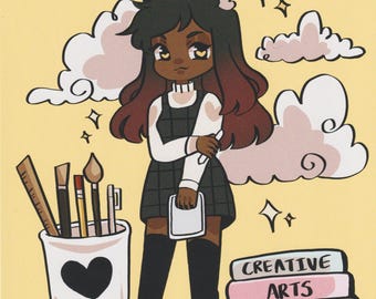 Neko Artist Print ~ 8.5 X 11 Matte