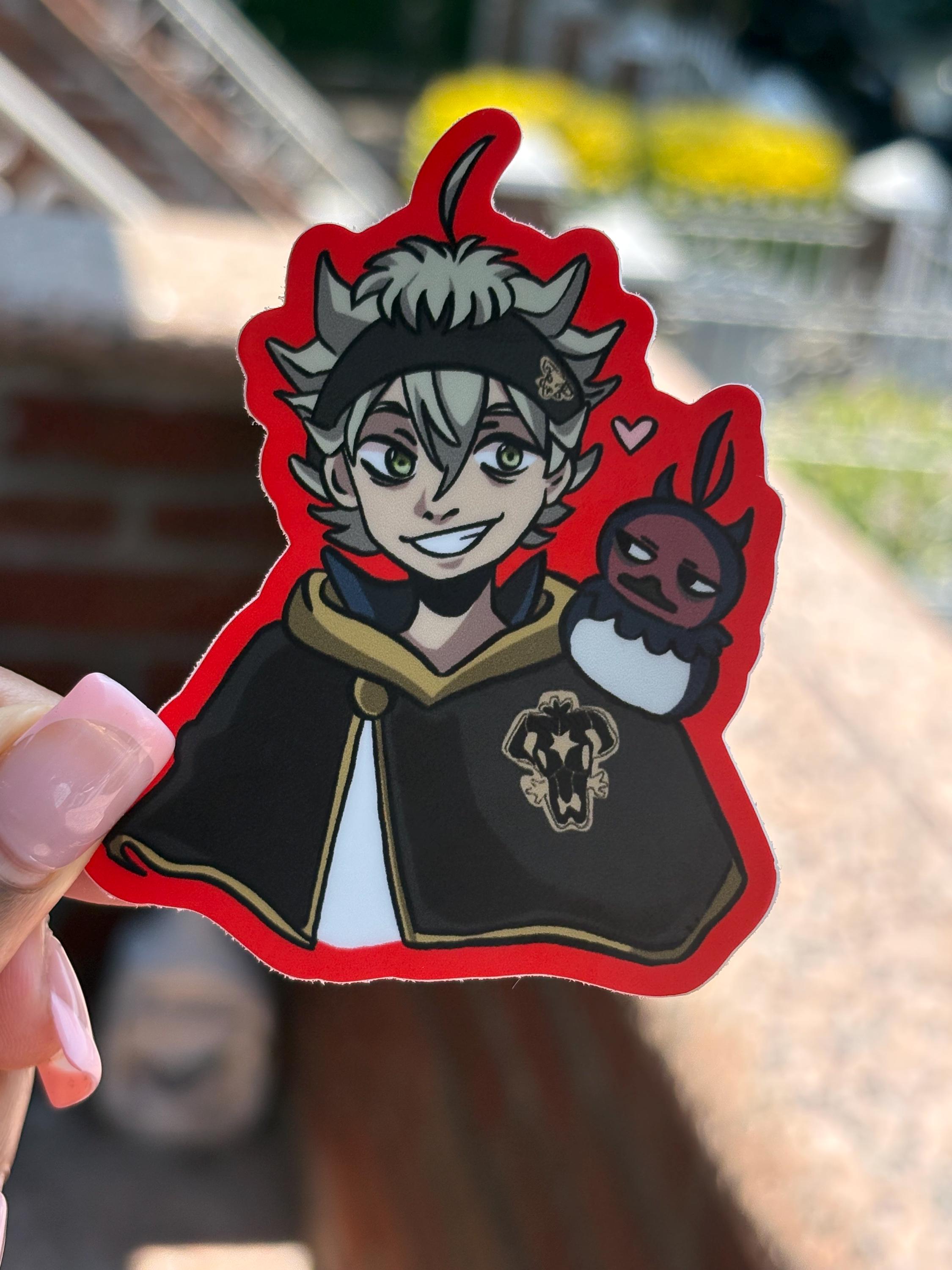 Black Clover Asta Sticker - Etsy