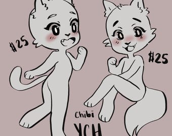 Chibi Furry YCH Base