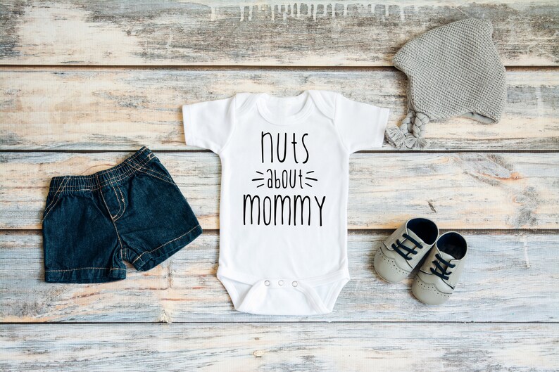 Nut About You Squirrel Infant Baby Clothes Coming Home Unisex Baby Clothes  Baby One Piece Bodysuit Nuts About Mommy Newborn