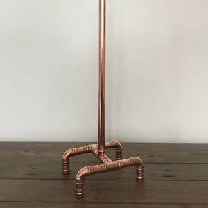 Supporto/porta rotolo di carta igienica e rotolo di cucina in tubo di rame industriale e ottone
