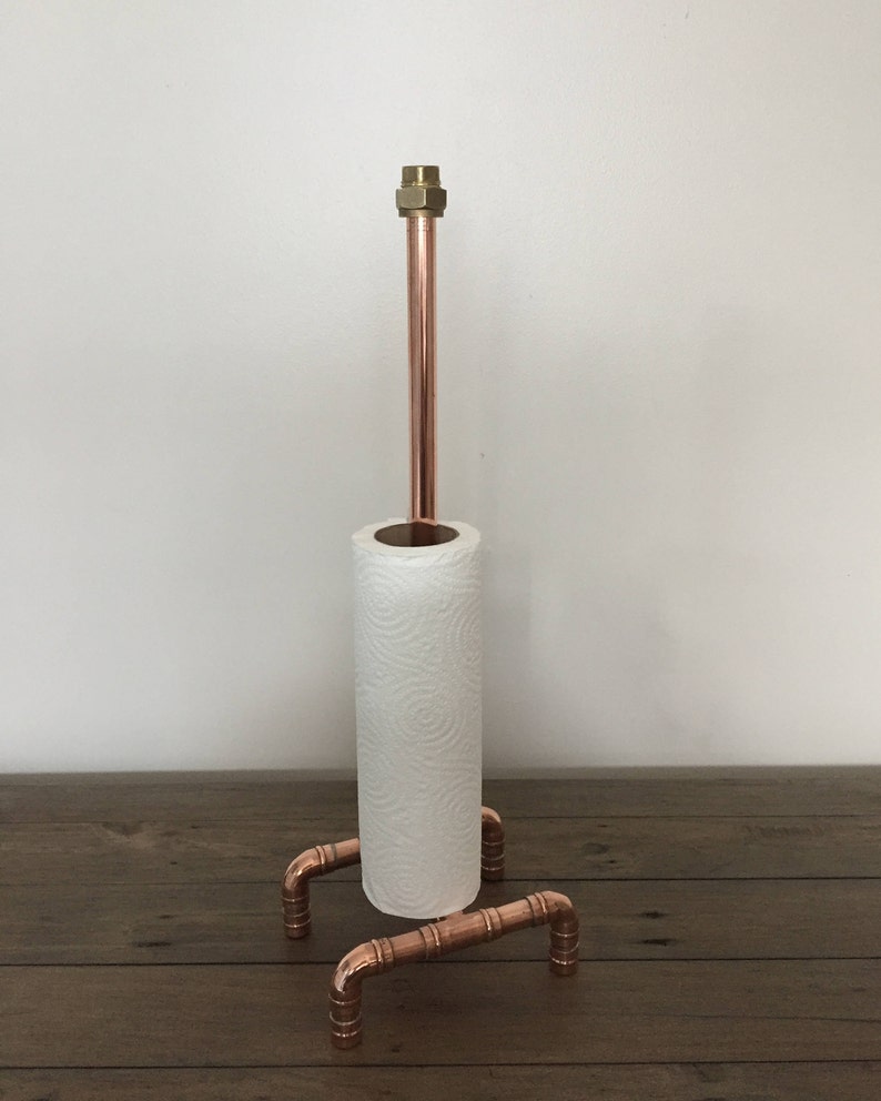 Industrial Copper Pipe and Brass Toilet Roll and Kitchen Roll Etsy