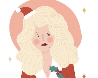 Dolly Parton Christmas Card | Holly Dolly Christmas | Funny Christmas Greetings