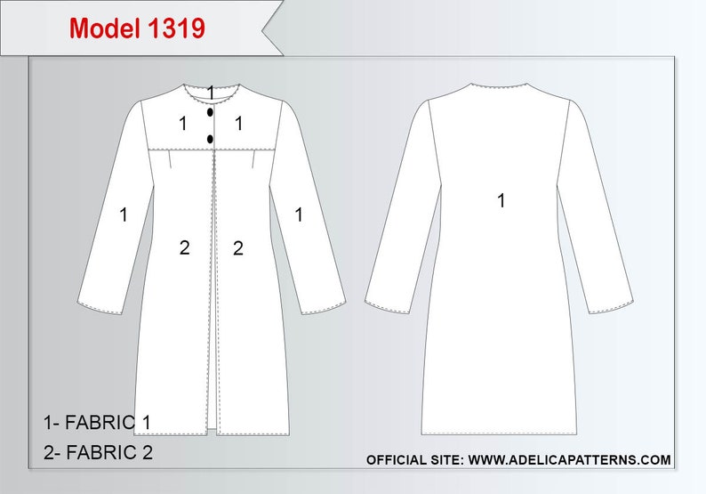 Plus size Cardigan Sewing Pattern PDF Women's sizes Etsy