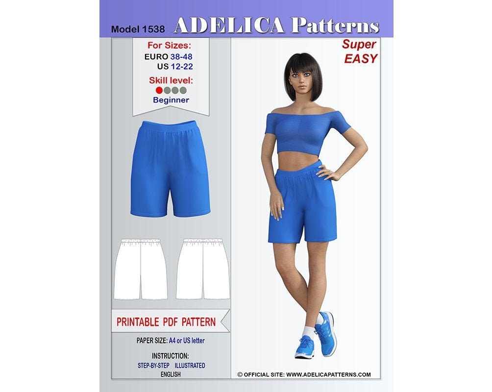 flowy shorts pattern free