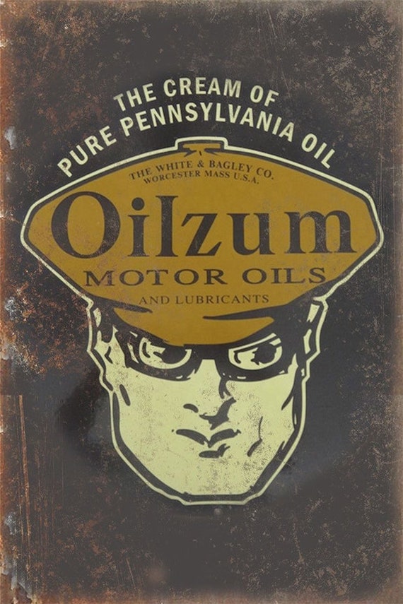 OILZUM vintage logo Motor oil 100/% Cotton Retro shirt T-Shirt Black