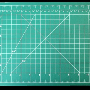Alzetta Schneidermatte DIN A4, size approx. 30 x 22 cm, double-sided, grid, line
