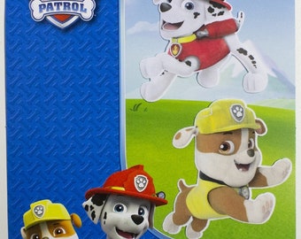 Paw Patrol Bügelbilder - Aufnäher - Patches, 2er SET - RUBBLE und MARSHALL