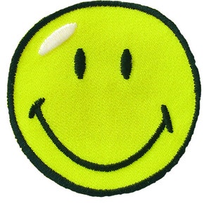 Mono Quick 04073 Smiley © gelb, Bügelbild, Patch, ca. 5,5 x 5,5 cm