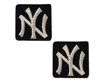Mono Quick 06121 NY - emblem, SET of 2 iron-on transfers, patches, approx. 2.3 x 2.3 cm New York
