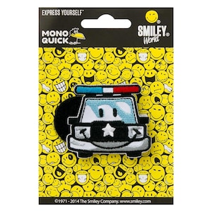 Mono Quick 16811 Police, Velcro to change, application patch iron-on patch car