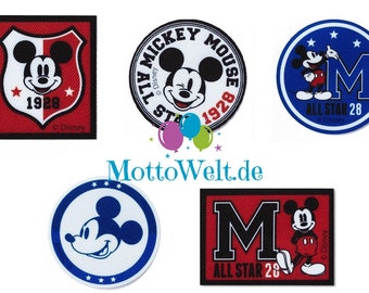 Disney 925184 applique, Mickey Mouse college look, iron-on patch Mickey Mouse