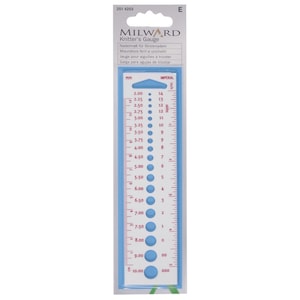 Milward 2514203 needle size for knitting needles 2.0 - 10 mm, with ruler