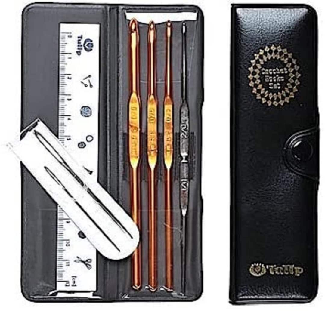 Tulip TCK-001E Classic Crochet Hook Set, Travel Case - Etsy