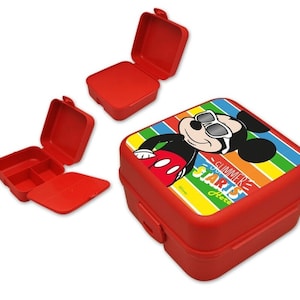 Mickey Mouse Lunchbox with multiple compartments, multi-compartment lunch box, BPA free Mickey