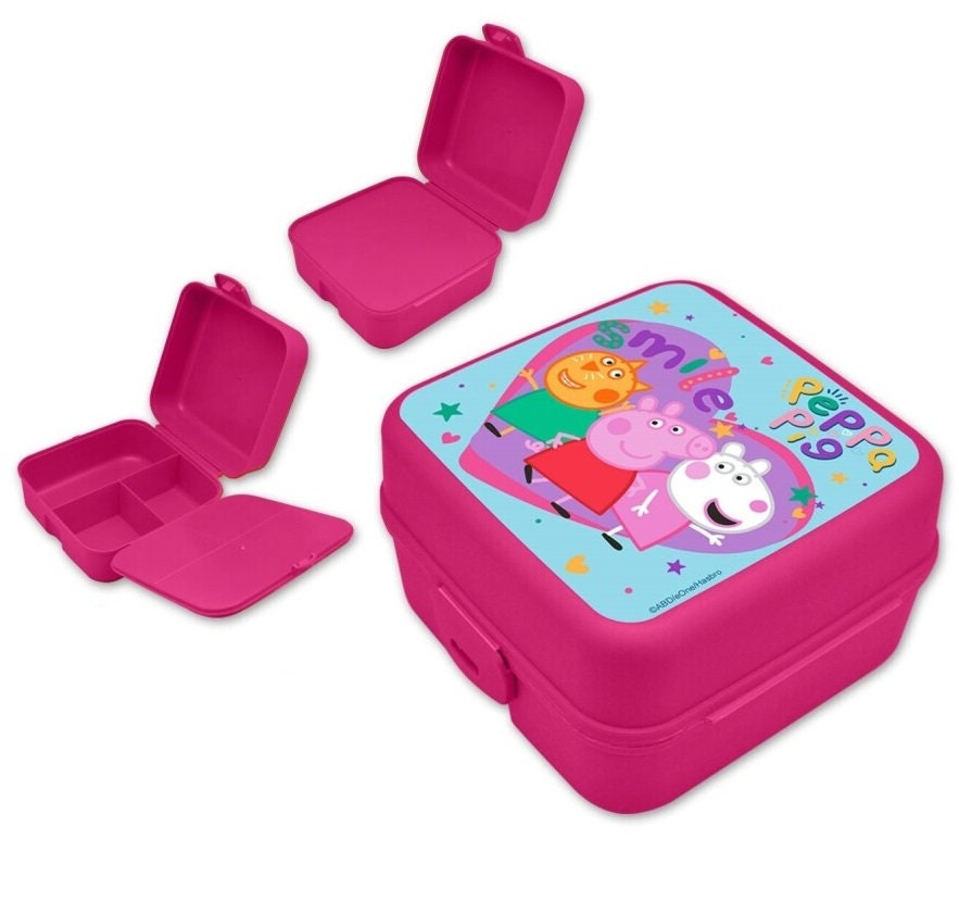 Peppa Pig lunch box with multiple compartments, multi-compartment lunch  box, BPA free - Peppa Pig