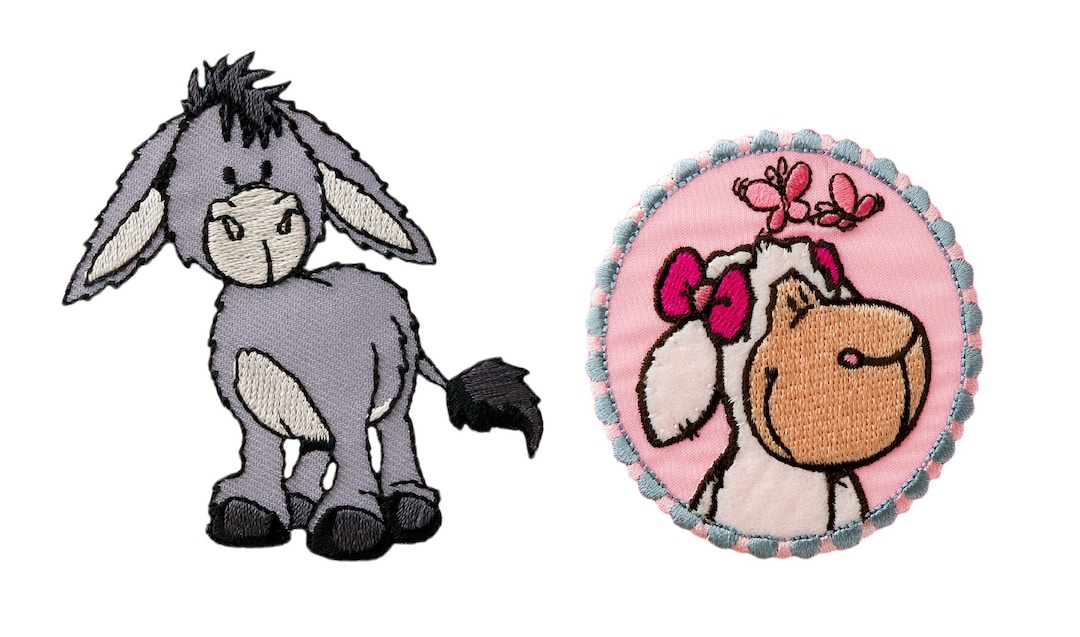 Mono Quick 1452x Nici © Donkey, Sheep, Ironing Picture, Patch Etsy