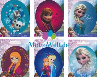 Disney Frozen Application, Ironing Image - Frozen, Anna, Elsa, Olaf - Oval